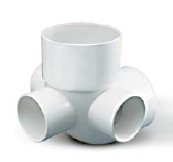 Codo 87 30´ MH con 3 acometidas