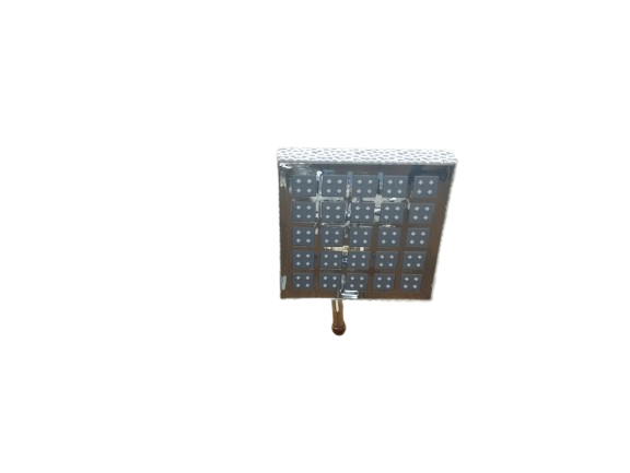 Roseta ABS cromada gris 20x20 cm