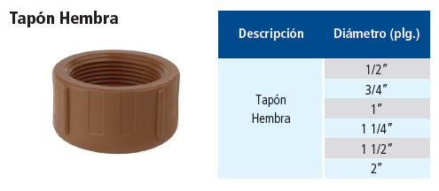 Tapón Hembra