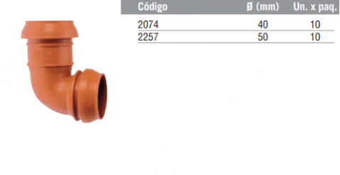 Codo Hembra Corta H-H