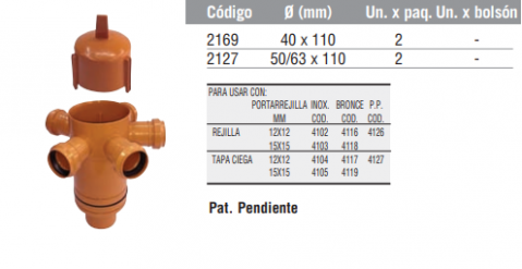 Pileta de Patio Losa acanalada (5 Entradas)