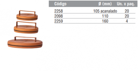 Tapón Hermético Portarrejillas