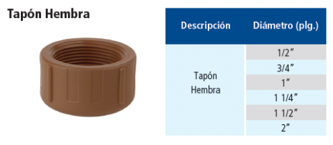 Tapón Hembra